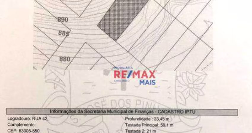 Terreno à venda, 1175 m² por R$ 99.000,00 - Del Rey - São José dos Pinhais/PR
