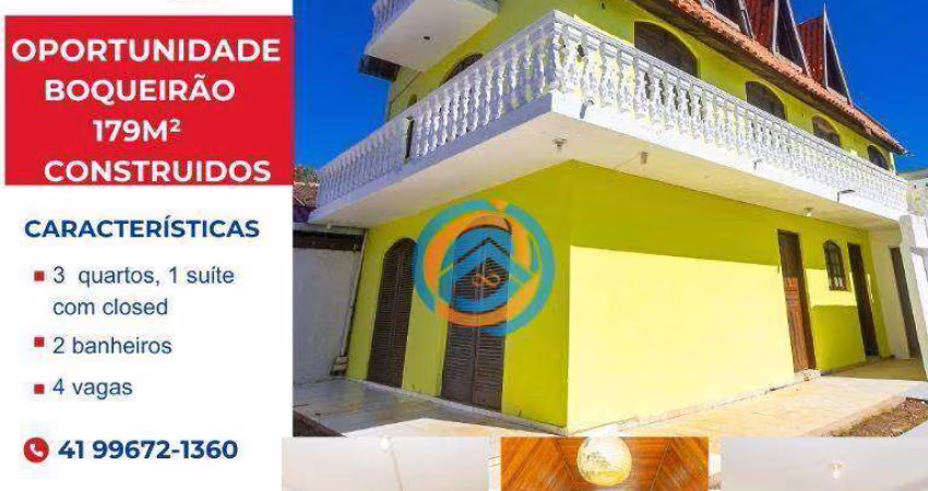 Sobrado com 3 quartos, 179 m² por R$ 590.000 - Boqueirão - Curitiba/PR
