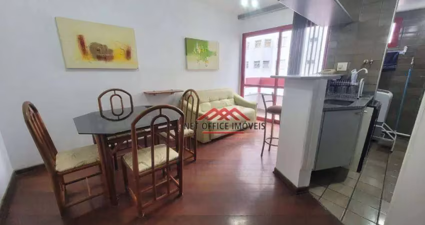 Apartamento com 1 dormitório, 50 m² - venda por R$ 400.000,00 ou aluguel por R$ 2.610,00/mês - Vila Adyana - São José dos Campos/SP