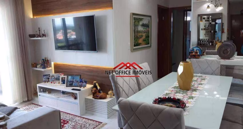Apartamento com 2 dormitórios para alugar, 69 m² por R$ 4.858/mês - Parque Industrial - São José dos Campos/SP