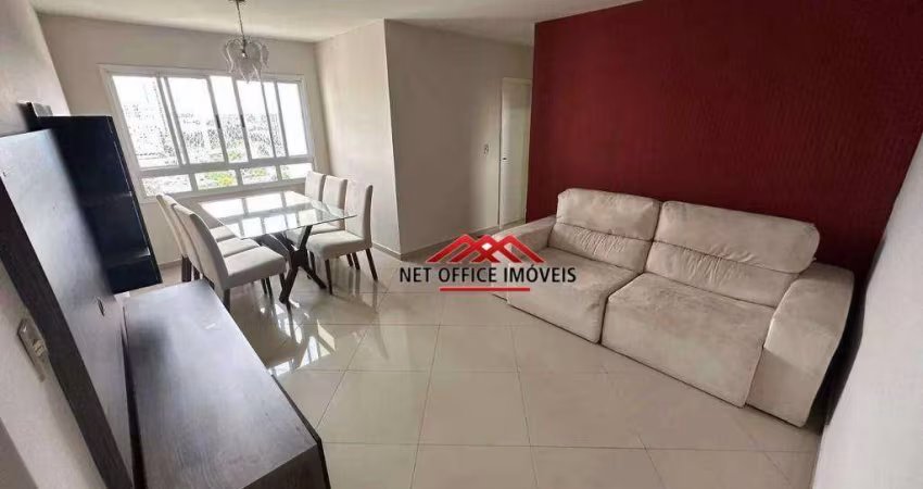 Apartamento com 3 dormitórios para alugar, 75 m² por R$ 3.975/mês - Jardim das Colinas - São José dos Campos/SP