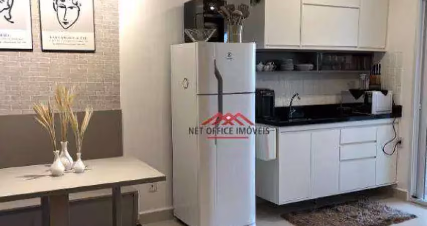Apartamento com 1 dormitório, 40 m² - venda por r$ 830.000,00 ou aluguel por r$ 5.010,00/mês - jardim aquarius - são josé dos campos/sp