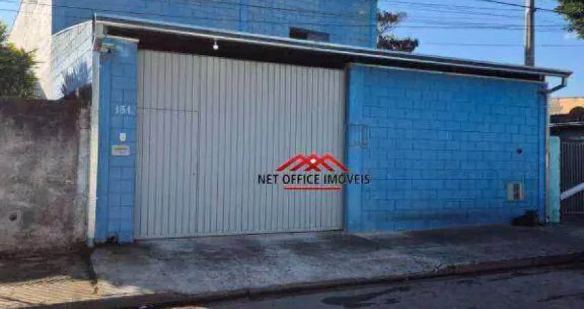 Galpão para alugar, 300 m² por r$ 6.000/mês - jardim uirá - são josé dos campos/sp