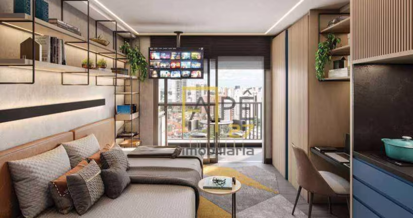 Brooklin - Studio de 26m com sacada - Proximo da entrega