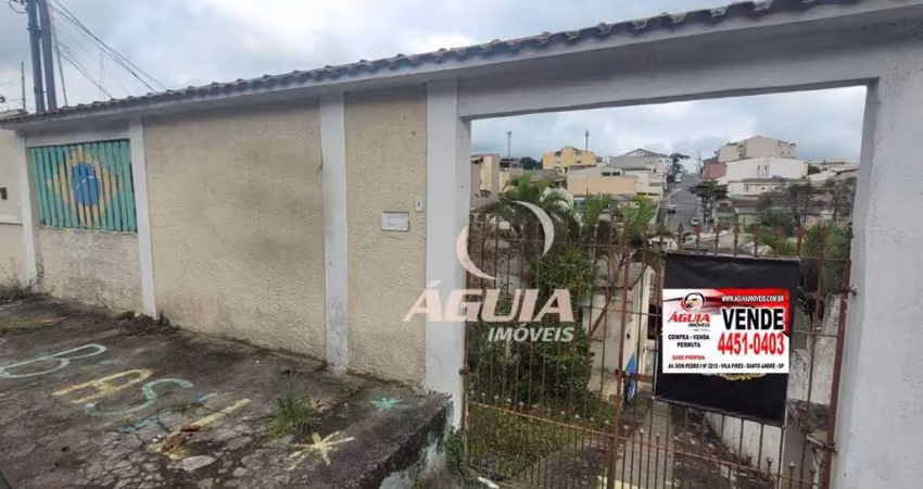 Terreno com 4 casas à venda, 306 m² por r$ 750.000 - jardim santo andré - santo andré/sp
