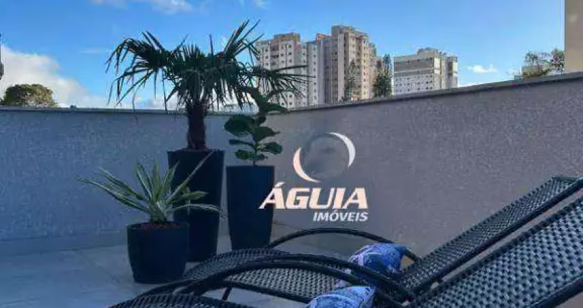 Cobertura com 2 dormitórios à venda, 60 m² + 60 m² por r$ 777.000 - vila assunção - santo andré/sp