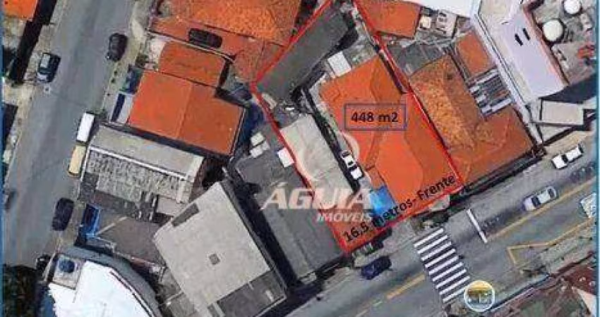 Terreno à venda, 448 m² por R$ 1.800.000,00 - Parque Oratório - Santo André/SP