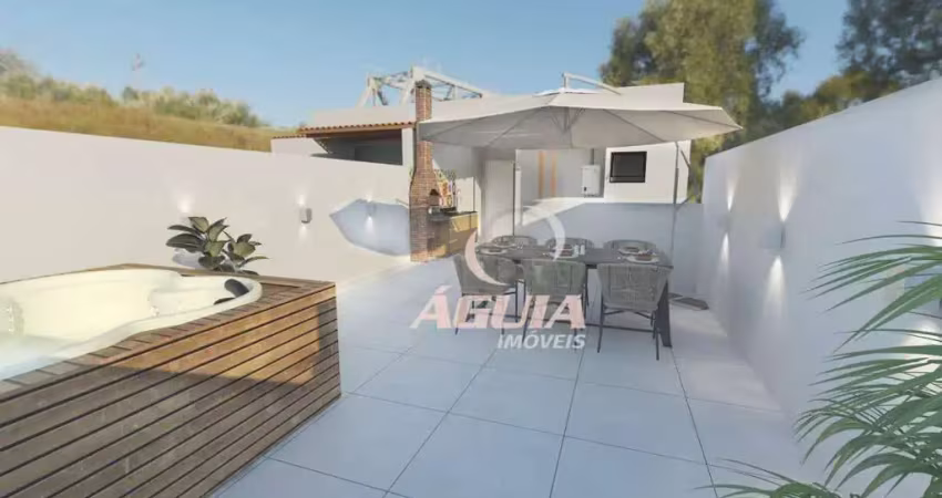 Cobertura com 2 dormitórios à venda, 50 m² por r$ 614.000 - centro - santo andré/sp