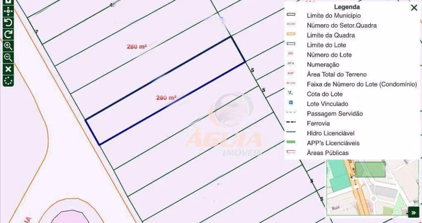 Terreno à venda, 280 m² por R$ 585.000,00 - Vila América - Santo André/SP