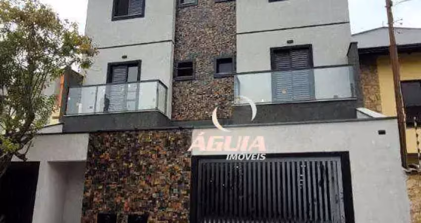 Cobertura com 2 dormitórios à venda, 50 m²+50 m² por r$ 618.000 - utinga - santo andré/sp