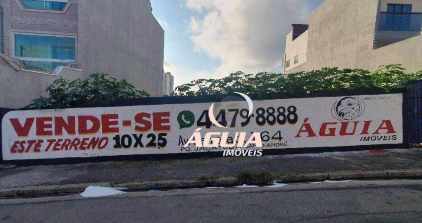Terreno à venda, 250 m² por R$ 480.000,00 - Vila Humaitá - Santo André/SP