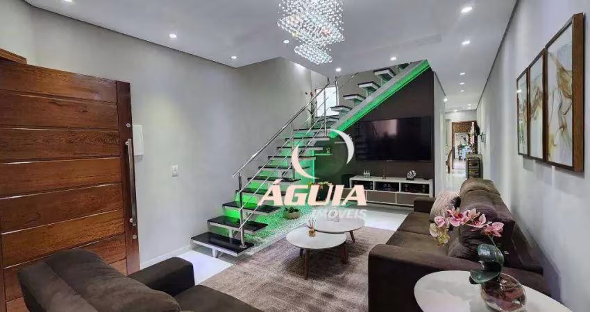 Sobrado com 3 dormitórios à venda, 230 m² por r$ 1.400.001,00 - vila curuçá - santo andré/sp