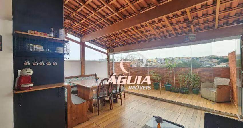 Cobertura com 2 dormitórios à venda, 38 m² por r$ 433.000,00 - parque das nações - santo andré/sp