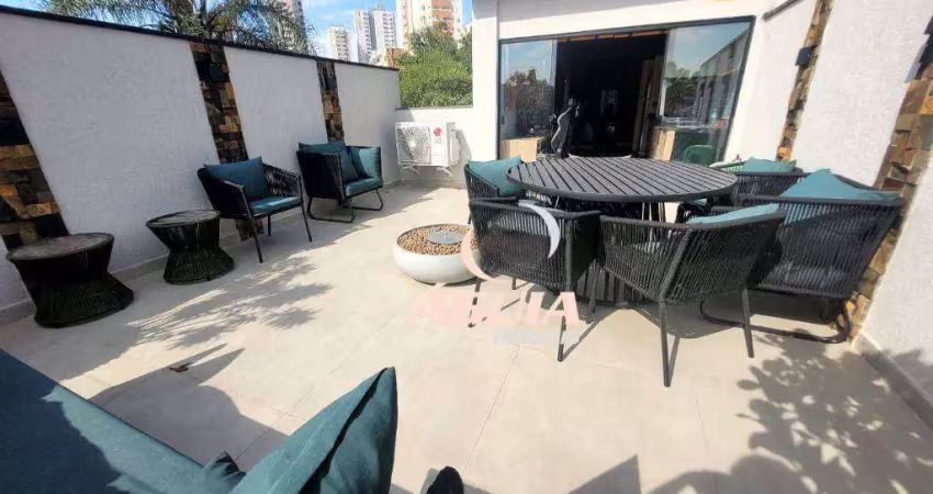 Cobertura com 3 dormitórios à venda, 70 m² por r$ 1.290.000,00 - campestre - santo andré/sp