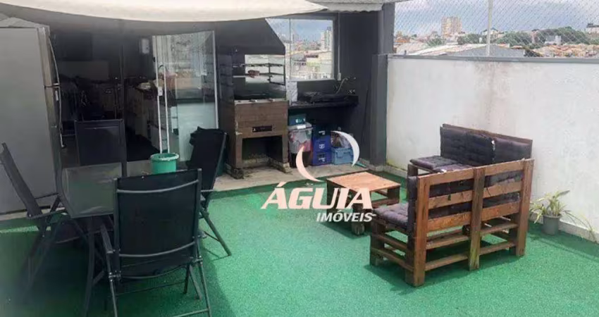 Cobertura com 3 dormitórios à venda, 70 m² por r$ 639.000,00 - vila pires - santo andré/sp