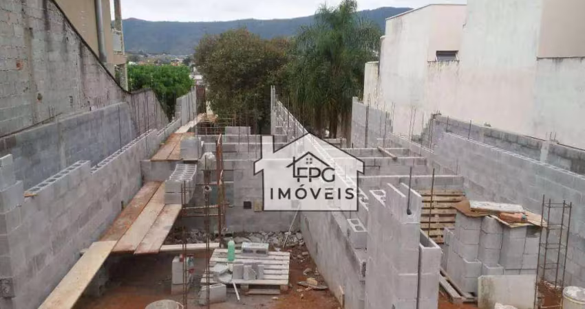 Terreno jardim do lago com construção iniciada de 2 casas - atibaia/sp