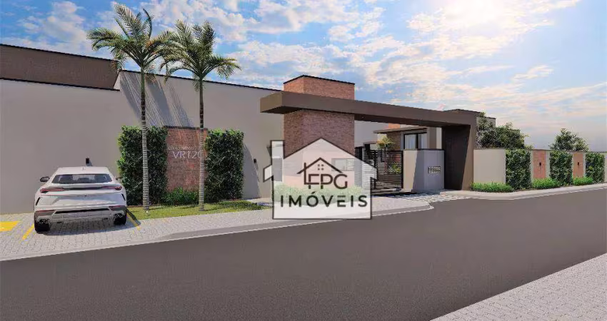 Lançamento -  vr 120 residencial - casa térrea com 03 dormitórios em bairro nobre de atibaia/sp