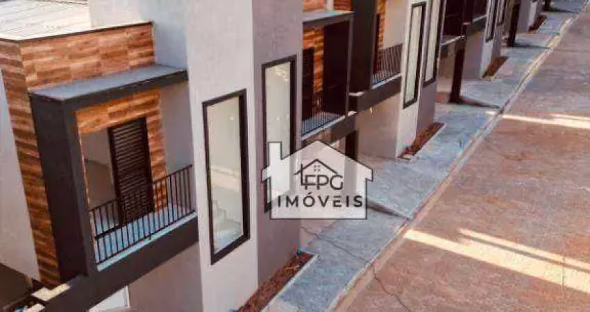 Casa com 2 dormitórios à venda, village premium jardim santo antônio - atibaia/sp