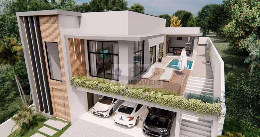Sobrado com 3 suítes à venda no residencial spazio - bragança paulista/sp