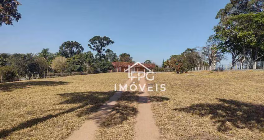 Lote com 4900 m² e edícula de 120 m² - portivan - atibaia/sp