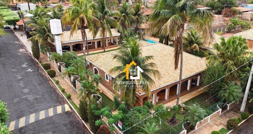 Rancho com 5 dormitórios à venda, 489 m² por r$ 1.700.000,00 - condomínio lago e sol - fronteira/mg