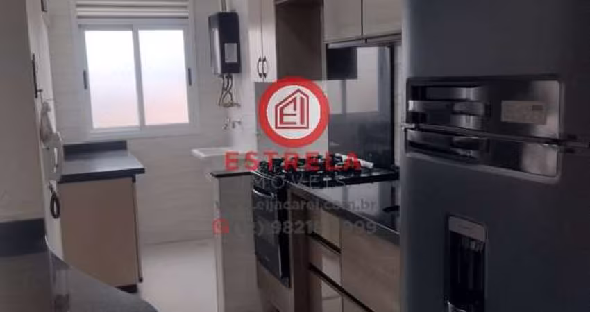 Apartamento para locação no Centro de Jacareí-SP: 3 quartos, 1 suíte, 2 salas, 2 banheiros, 1 vaga de garagem, 72m².