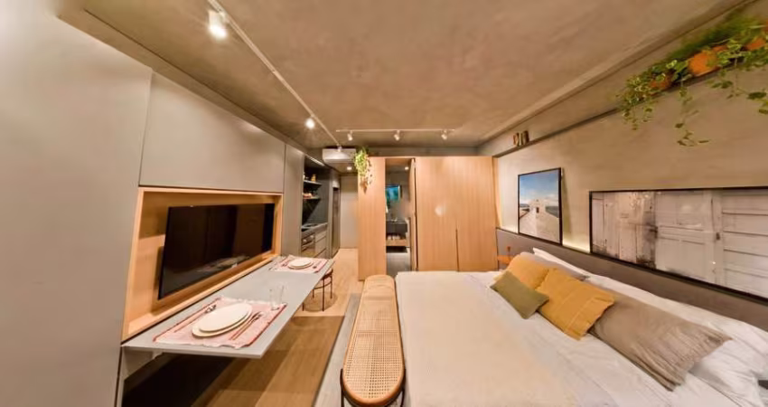 Pinheiros Apartamento Studio a Venda 27m² Sem Vagas Pronto P Morar Com Lazer Completo.