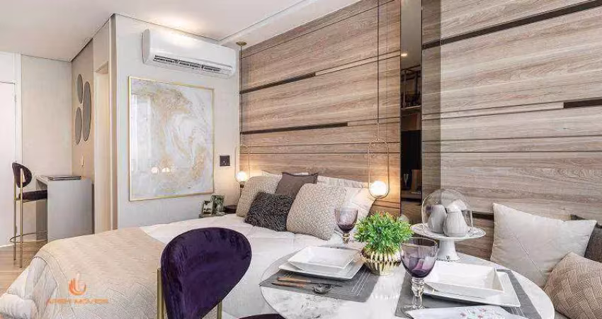 Alto da boa vista apartamento studio a venda 1 dormitorio 24m² novo pronto para morar!