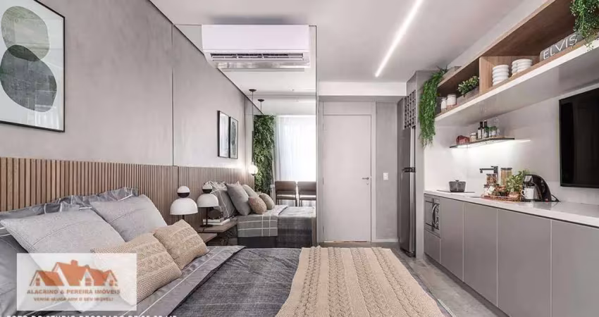 Bela vista apartamento studio a venda de 1 dormitorio 25m² novo com lazer completo!