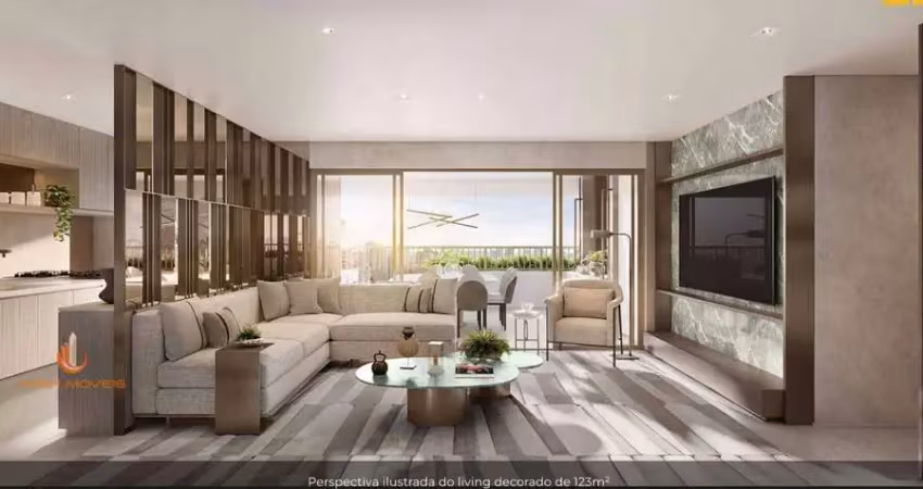 Moema apartamento a venda 3 dormitórios 123m² 3 suítes 2 vagas novo com lazer completo!