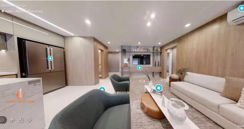 Alto da boa vista apartamento venda 2 dormitórios 95m² 1 vaga novo pronto para morar  com lazer completo.