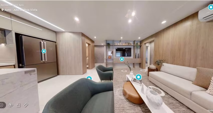 Alto da Boa Vista Apartamento Venda 3 Dormitórios 3 Suítes 125m² 2 Vagas Com Lazer Completo .