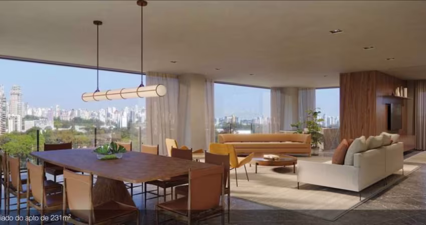 Ibirapuera Apartamento A Venda Com 4 Dormitórios 231 m² 4 Vagas Novo Pronto para morar  Com Lazer Completo