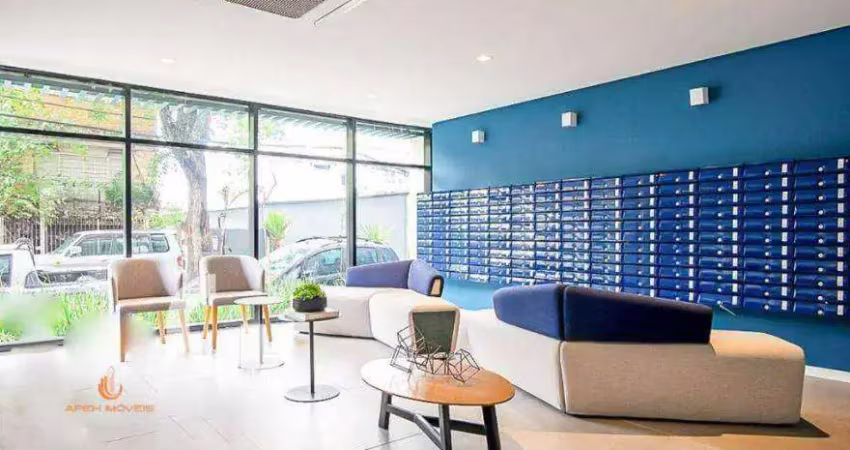 Vila madalena apartamento para locacão1 dormitorios 29m2 novo pronto p morar mobiliado !