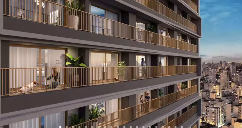 Paraiso  Apartamento A Venda Studio e 1 Dormitório 35m2 Novo Com Lazer Completo