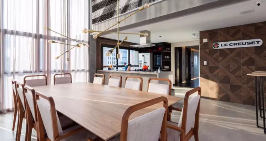 Vila nova conceicao apartamento venda studio 44m2 novo pronto para morar mobiliado