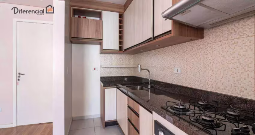 Apartamento com 2 dormitórios para alugar, 55 m² por r$ 2.944,34/mês - capão raso - curitiba/pr