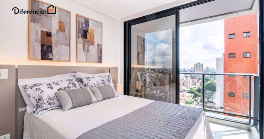 Studio com 1 dormitório para alugar, 26 m² por R$ 3.465,11/mês - Batel - Curitiba/PR