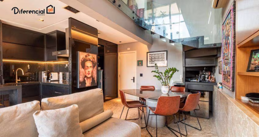 Apartamento Duplex com 1 dormitório à venda, 74 m² por R$ 989.000,00 - Bigorrilho - Curitiba/PR