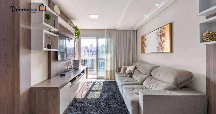 Apartamento a venda no água verde residencial prime class com 3 quartos, 1 suíte e 2 vagas por r$ 1.150.000,00 semi-mobiliado
