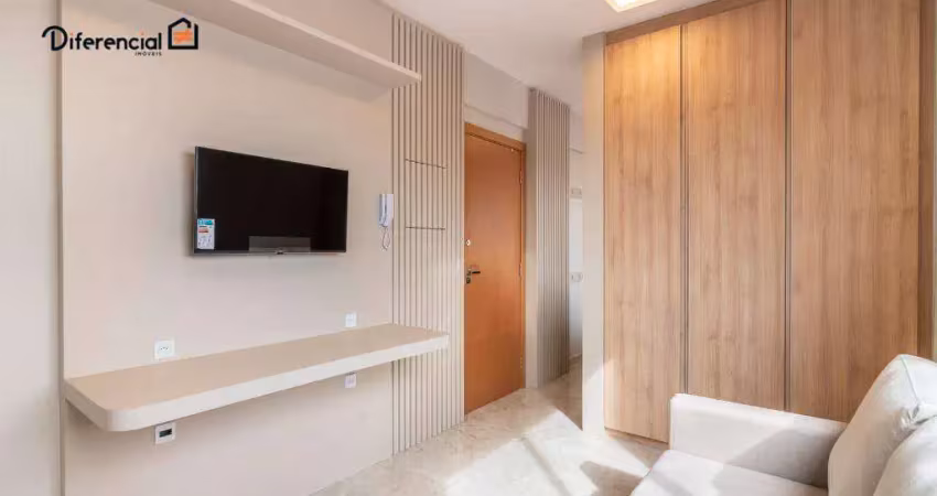 Studio com 1 dormitório para alugar, 22 m² por r$ 1.900,00/mês - jardim botânico - curitiba/pr