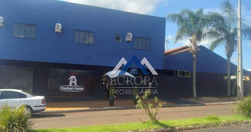 Hotel com 14 dormitórios à venda, 246 m² por R$ 1.200.000,00 - Centro - Sertaneja/PR