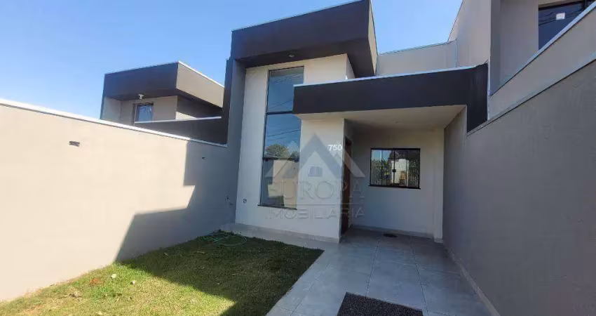 Casa com 3 dormitórios à venda, 85 m² por r$ 330.000,00 - jardim são paulo - londrina/pr