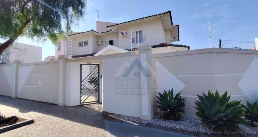 Casa próximo a avenida maringá  com 4 dormitórios, suíte master à venda, 284 m² por r$ 1.550.000 - campo belo - londrina/pr