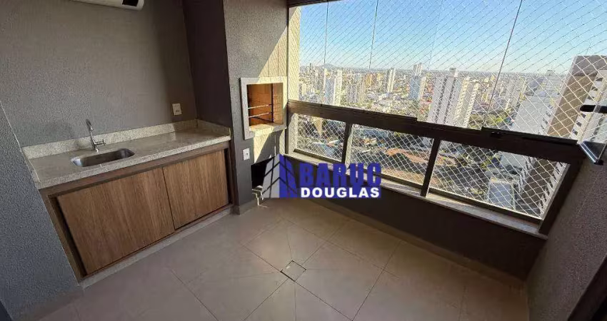 Aluga-se apartamento no edf. bravie da plaenge, completo de armários e ar split, 3 quartos sendo 1 suíte, sacada com churrasqueira e ar split, 2 vagas