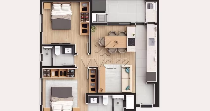 Apartamento com 2 quartos à venda na Rua Vitória, 337, Cabral, Curitiba
