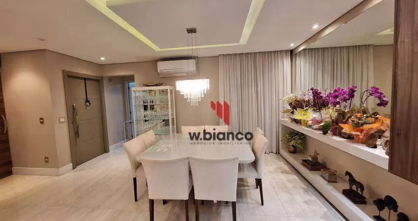 Apartamento 200m2, com 3 suítes, 3 vagas à venda,  por r$ 1.700.000 - rudge ramos - são bernardo do campo/sp