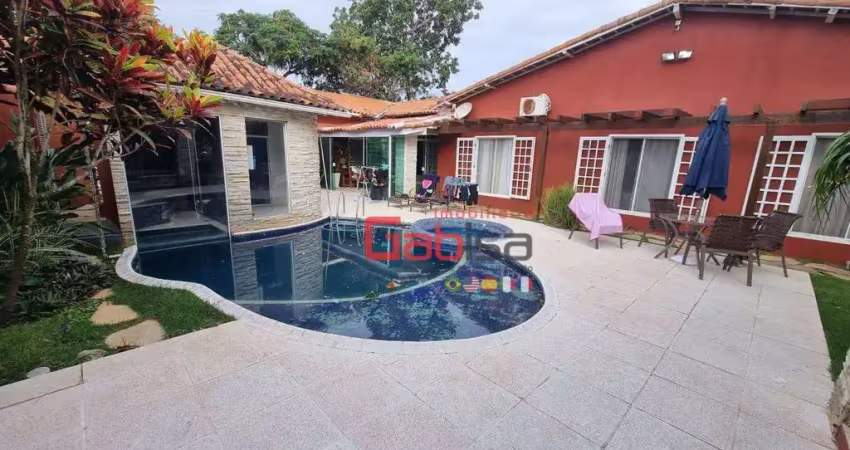 Casa com 4 dormitórios, 400 m² - venda por r$ 2.350.000,00 ou aluguel por r$ 9.120,00/mês - praia do siqueira - cabo frio/rj