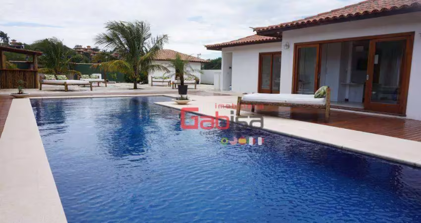 Casa com 9 dormitórios à venda, 472 m² por r$ 6.999.999 - village da ferradura - armação dos búzios/rj