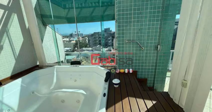Cobertura com 4 dormitórios para alugar, 277 m² por r$ 7.500,01/mês - vila nova - cabo frio/rj